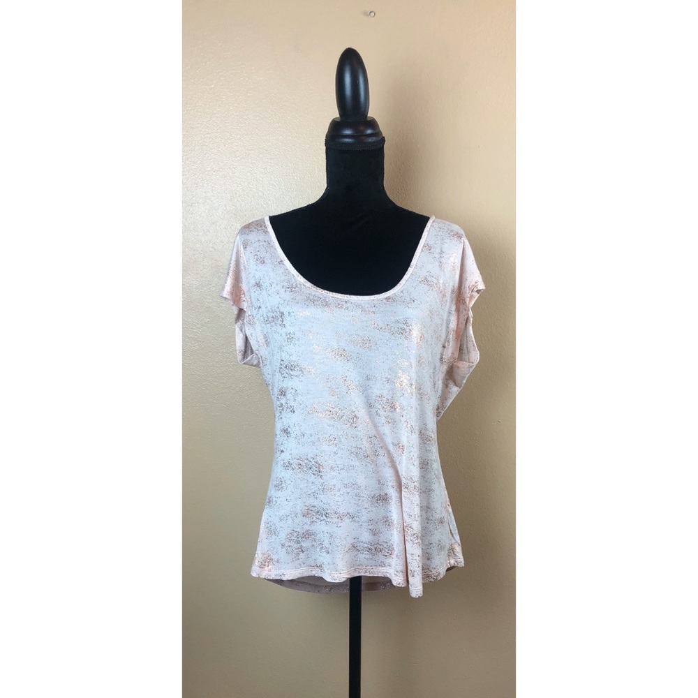 JLO Printed Flowy Top